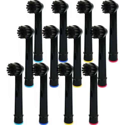 12pcs Bamboo Charcoal Brush Heads For Oral-B Electric Toothbrush Advance Power/Pro Health/Triumph/3D Excel/Vitality Precision