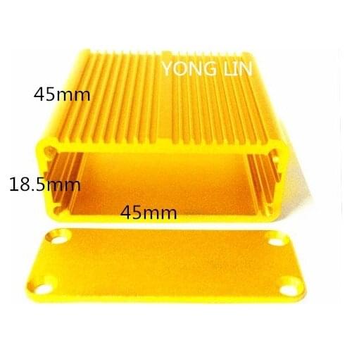 2pieces aluminum box45*18.5*45MM /Decoder shell/ aluminium enclosure project box/ top sales pcb aluminum cabinet