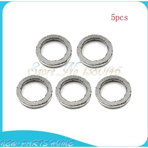 5pcs/pack Exhaust Muffler Gasket For 50cc-150cc Chinese Moped Scooter GY6 Go Kart Vento Motorcycles