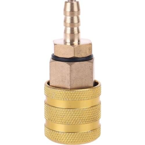 Hardware Coupler and Plug 6.5mm Solid Brass Quick Connect Air Fittings 1/4" NPT Thickened Copper Inflatable joint