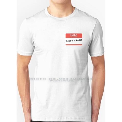 Beebo Trash T Shirt 100% Pure Cotton Brendon Urie Panic Panic At The Disco Patd Ryden Brendon Spencer Smith Bandom Ryan Ross