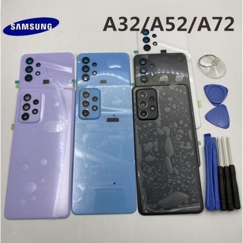 Original Housing Case SAMSUNG Galaxy A32 A325 A52 A525 A72 A725 2020 Back Battery Cover Rear Door Replacement+tools
