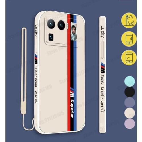 Candy Color Liquid Silicone Case for Xiaomi Mi 11 Lite 11i 10 POCO F3 Wriststrap Protective Cover For Redmi Note 10 9 Pro 5G K40