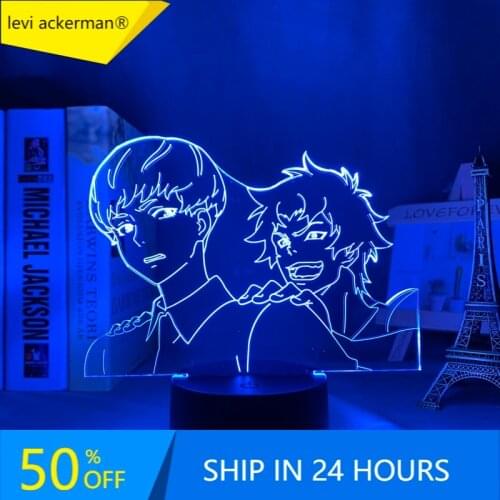 Devilman Crybaby Led Night Light for Bedroom Decor Birthday Gift Nightlight Anime Table 3d Lamp Devilman Crybaby Drop Shipping