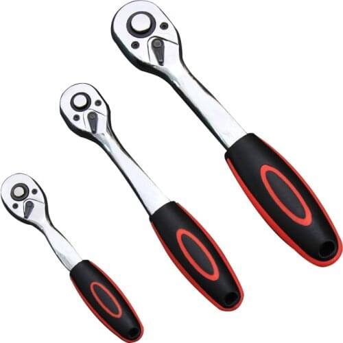 1/4" 3/8" 1/2"Inch Ratchet Wrench 24 72 Teeth Extending Telescopic Ratchet Socket Tool Plate Ratchet Handle Wrench