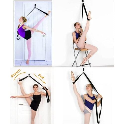 Door Flexibility Stretching Leg Stretcher Strap for Ballet Cheer Dance Gymnastics Trainer Yoga Flexibility Leg Stretch belt#g3