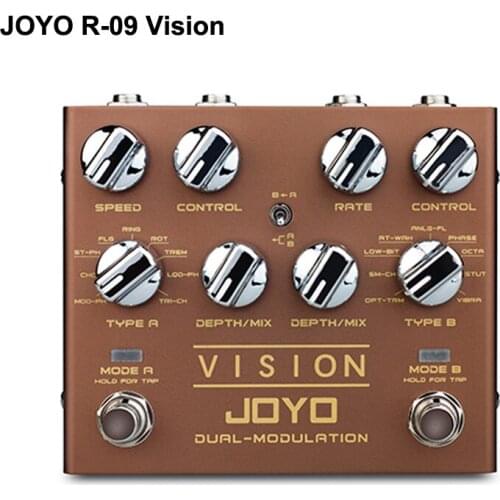 JOYO R-09 VISION Electric Guitar Effect Pedal Processor Accessories Musical Instrument Modulation Digital Pedal Effects Stereo