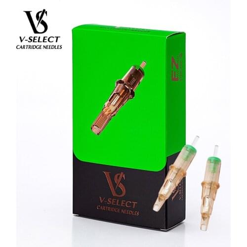 EZ V-Select Tattoo Cartridge Needles #12 0.35mm Magnum Tattoo Needles Elastic Membrane & Precise Positioning System 20pcs/Box