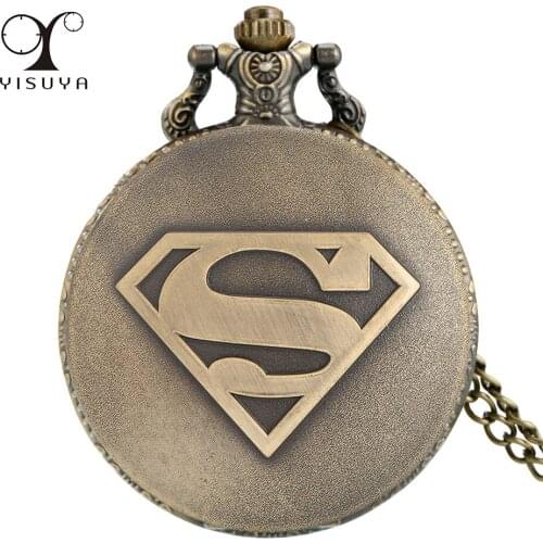 Antique Bronze/Silver/Black Super Triangle Display Quartz Pocket Watch Antique Pendant Clock Gifts Boys with Sweater Chain