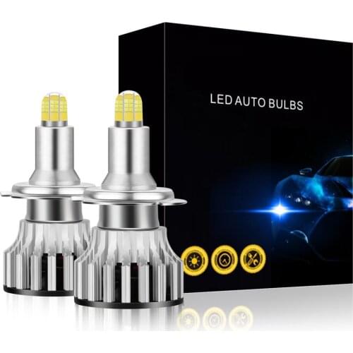Headlights Bulb (1 Set) H7 6500K White Light Positive Low Beam Super Bright Car Near Bulbs H7 LED