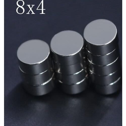 5/10/20/50/100Pcs 8x4 Neodymium Magnet 8mm x 4mm N35 NdFeB Round Super Powerful Strong Permanent Magnetic imanes Disc