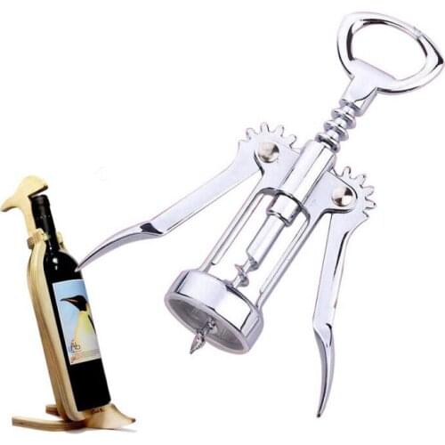 Stainless Professional Pressure Corkscrew Red Wine Opener Bar Accessories Champagne Grape Stainless Steel Wine Bottle Opener