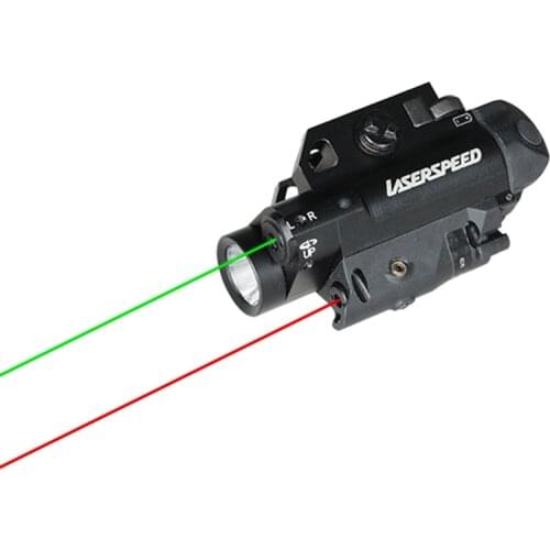 Drop shipping LASERSPEED New design 3 in 1 weapon light integrated dual lasers guns and weapons for hunting