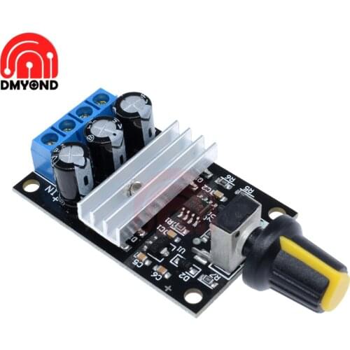 DC6V-28V 3A Motor Governor Black NE555 DC Motor Speed Controller Voltage Regulator Adjustable Variable With Potentiometer Switch