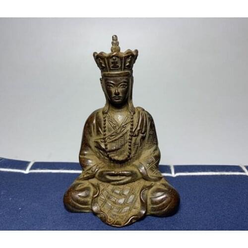 Bodhisattva sculptures in antique collections: small copper-plated statues of Buddhas and Bodhisattvas