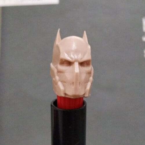 Unpaint 1/12 Scale Bruce Wayne Head Sculpt for 6in Action Figure Toy
