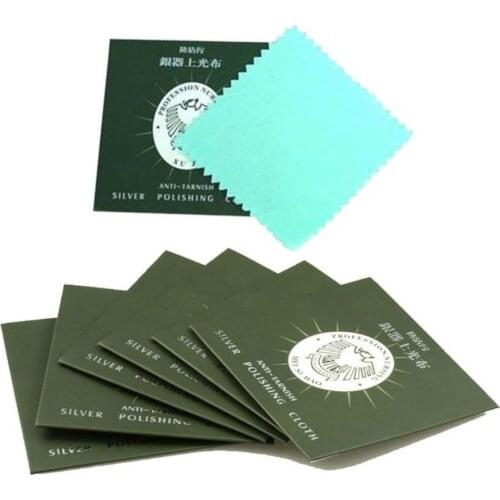 1pcs/10pcs Jewelry Cleaning Polishing Cloth 8.3*8.3cm Buckskin Velvet Platinu Jewellery Cleaning Tarnished Cleaner