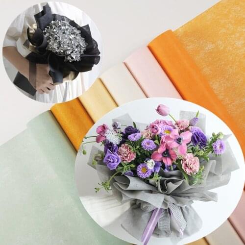 20PCS Korean cotton Paper wrapping paper waterproof non-woven fabric flower paper bouquet floral materials Party wedding Deco