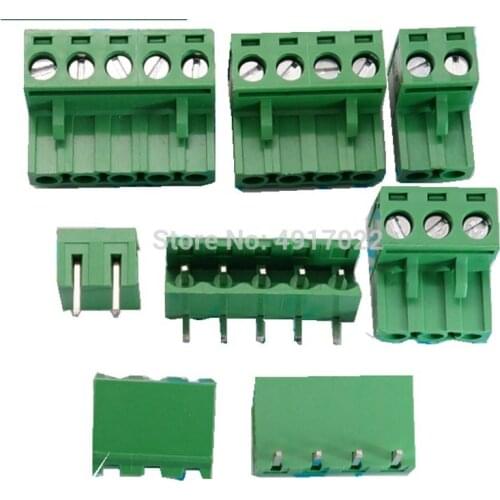 2EDG5.08 2/3/4/5/6/7/8/9/10/12Pin Curved Straight Needle Terminal Plug Type 300V 15A 5.08mm Pitch Connector Pcb Screw Terminal