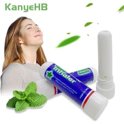 3/5/7/9pcs Rhinitis Mint Cream Natural Herbal Thailand Nasal Inhaler Refresh Runny Nose Cold Cool Ointment Essential Oil Stick