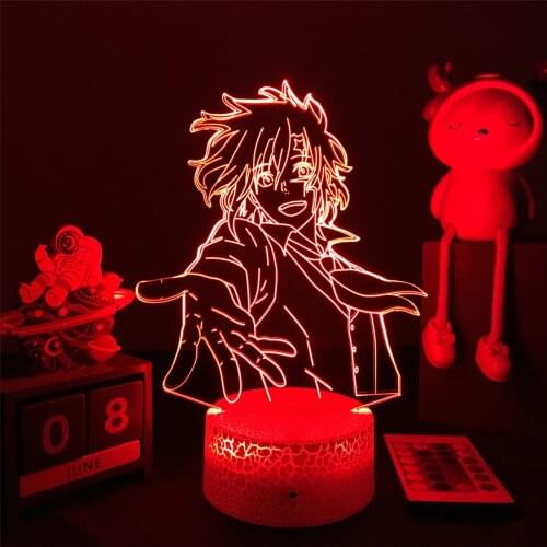 3D Anime Lamp D Gray Man Led Night Light Allen Walker Figure for Room Decor Night Light Kids Bithday Gift Manga Hallow 3d Lamp