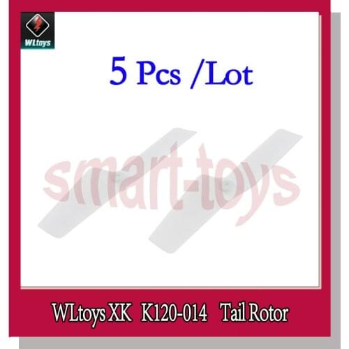 5Pcs K120 Tail Rotor Tail Blade for Wltoys XK K120 RC Helicopter Spare Parts K120-014