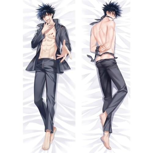 Anime Jujutsu Kaisen Fushiguro Megumi Pillow Case Cosplay Dakimakura Cartoon Kawaii Men Women Costume Accessories