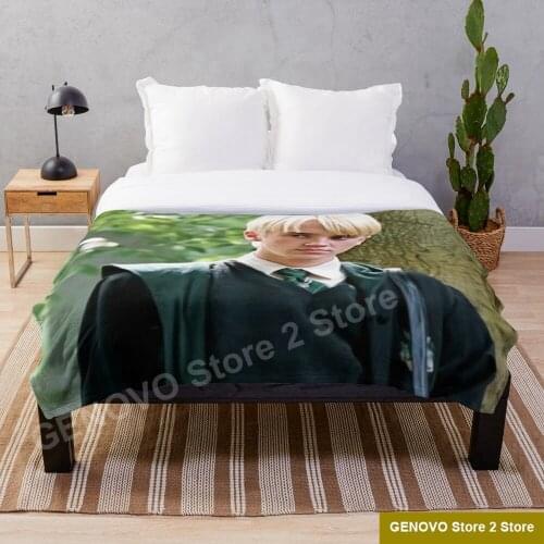 Big draco malfoy Throw Blanket Plush Throw Fleece Blanket Throw for Boys BedSpread Sofa Bedroon Decor