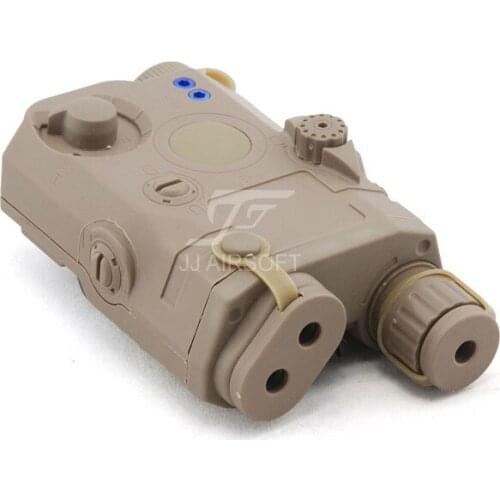 ACI PEQ 15 Battery Case with Green Laser (Tan)