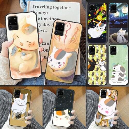 Anime Natsume yuujinchou Phone case For Samsung Galaxy Note 4 8 9 10 20 S8 S9 S10 S10E S20 Plus UITRA Ultra black trend coque 3D