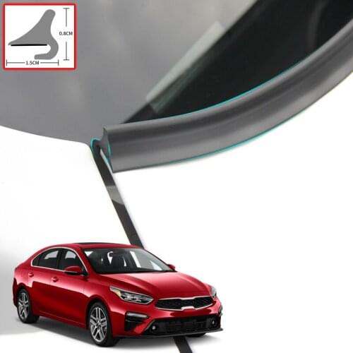 For KIA Forte 2018-2021 DIY Car Seal Strip Windshied Spoiler Filler Protect Edge Weatherstrip Strip Sticker Auto Accessories