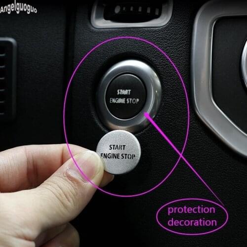 For Land Rover Range Rover Sport 2010-13 Discovery 4 2010-16 Car Engine Start Stop Button Ignition Trim Cover Decoration Sticker