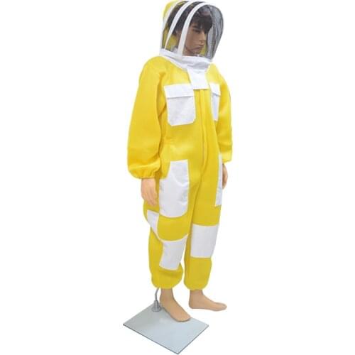 Breathable Professional Beekeeping Anti Bee Suit 3D Air Cotton Fabric Protective Clothing Bee Suit with Removable Hat Ventilated