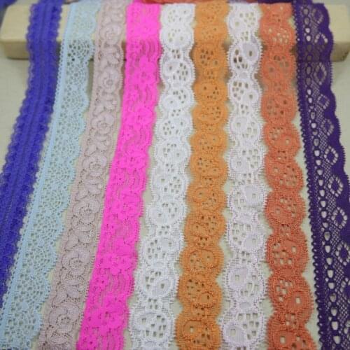 Elastic Stretch Lace Trim B Series 10 Yards/lot 20mm-24mm Width DIY Sewing/garment/clothes Elastic Lace