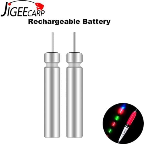 JIGEECARP 2pcs CR425 Electronic Fishing Float Chargeable Battery Needle Pin Cells Night Fishing Battery Float Tackle Accessory