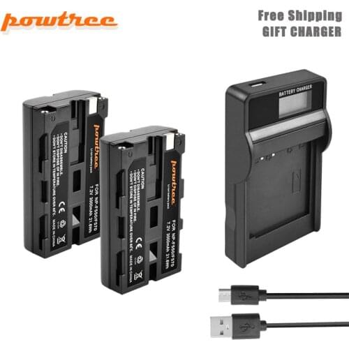 Powtre NP-F550 Li-ion Battery 7.2V 3000mAh Battery+LED chager for Sony NP-F550 NP-F770 NP-F750 F960 F970 L50