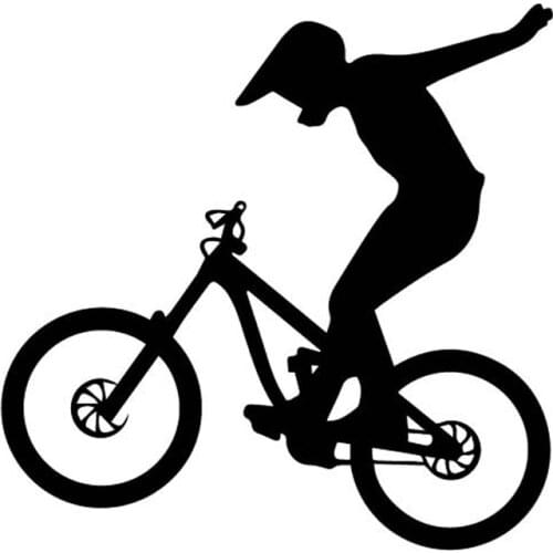 LLY-1119 Fashion Sticker Original Bicycle Rider Skills Extreme Maximal Sport Modeling Decal PVC Auto Waterproof Sunscreen Decals