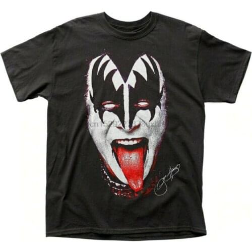 New Kiss Band Gene Simmons Rock Roll Demon Black Shirt (SML-2XL) badhabitmerch