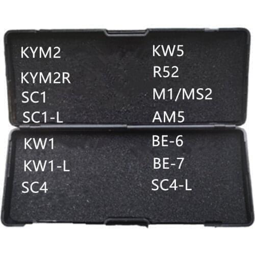 New Arrival Original Lishi KYM2 KYM2R SC1 SC1-L KW1 KW1-L SC4 SC4-L KW5 R52 M1/MS2 AM5 BE2-6 BE2-7 locksmith tools