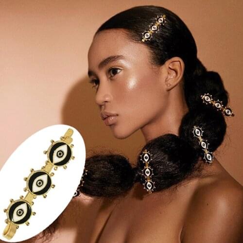 New Gold Eye Hair Clip For Women Girls Metal hair barrettes Side Clip Accessories Hair Accessories