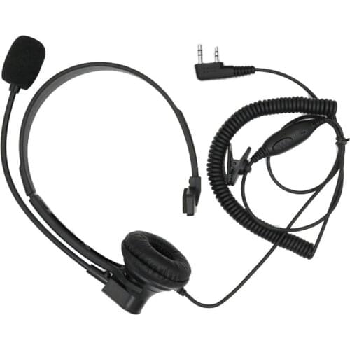 Walkie Talkie Boom Mic Headset With In line PPT For Baofeng UV-5R 888S Quansheng Wouxun TYT