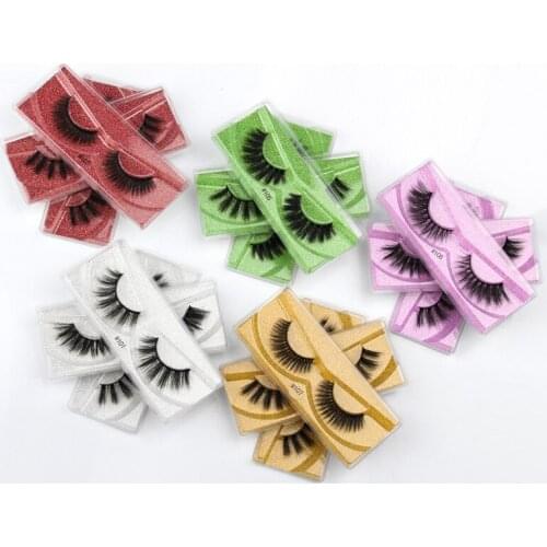 Wholesale 3D Eyelashes 30/40/50/100Pcs Mink Eyelashes Natural Long Wholesale False Eyelashes Makeup False Lashes In Bulk Lashes