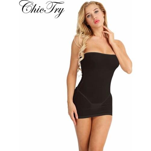 Sexy See Through Female Women Wetlook Sheer Micro Mini Clubwear Nightwear Dress Strapless Parties Long Tube Dress for Ladies