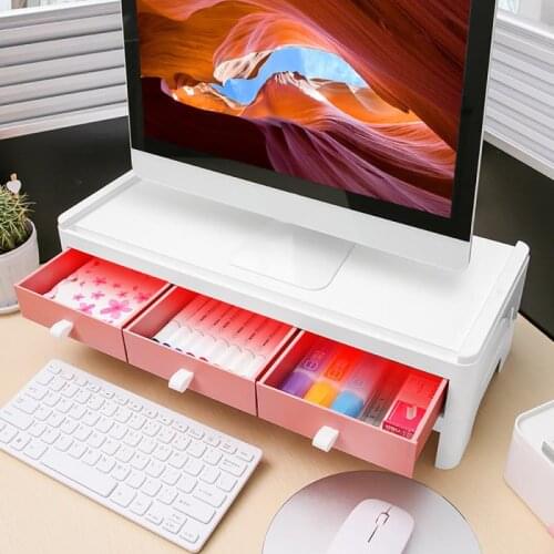 Single Double Layer Computer Monitor Increase Rack Office Deskop Computer Base Bracket Keyboard Storage Rack Office Supplies