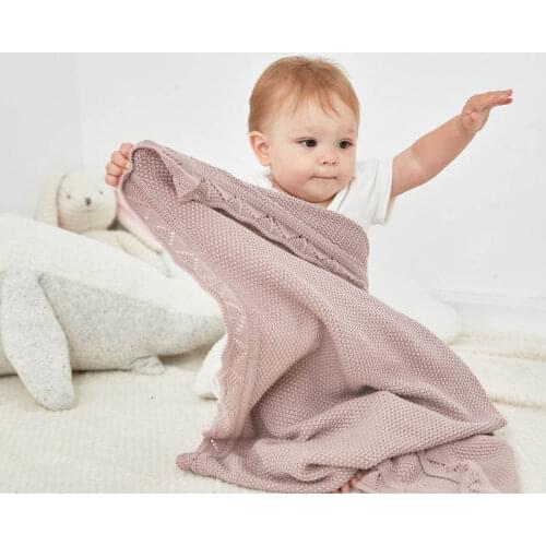 Baby Newborn Knitted Blankets Soft Wraps Swaddle Kids Stroller Cover Plaid Infant Receiving Blankets