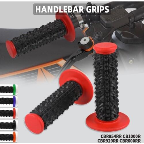 Motocycle Universal 22mm 24mm Motocross Rubber Handlebar grips bar End For HONDA CBR929RR CBR600RR CBR954RR CB1000R Handle bar