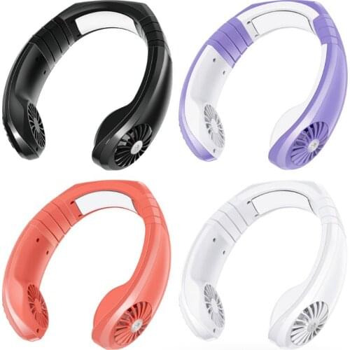 USB Micro Portable 2 in 1 Air Cooler Mini Electric Air Conditioner Portable Hanging Neck Cooling Fan