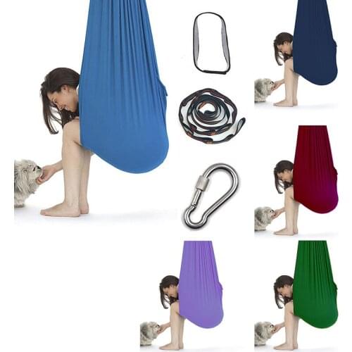 Calming Mesh Swing Adult Children Thicken Hammock Up Fabric Strong Rope Nylon Mesh Hang