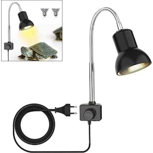 Rotatable Aquarium Reptile Heat Light Clamp Lamp Bulb w/ Clip 25W EU Plug