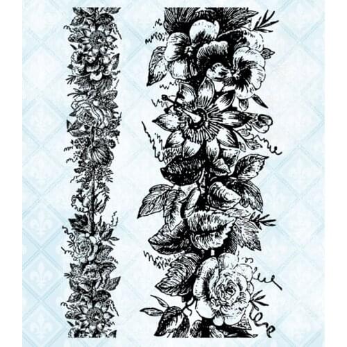 Background stamp Clear Stamp for Scrapbooking Transparent Silicone Rubber DIY Photo Album Decor 0505